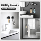 Shower Hooks for Inside Shower, No-Drill Removable&Reusable Towel Hooks for - Image 5