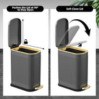 2.6 Gallon Slim Bathroom Trash Can - Image 3