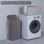 Slim Laundry Basket, 60L Laundry Hamper - Image 3