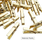 Mini Plastic Clips, 100 Pieces Utility Photo Clips Paper Peg Clothes Line Clips - Image 3
