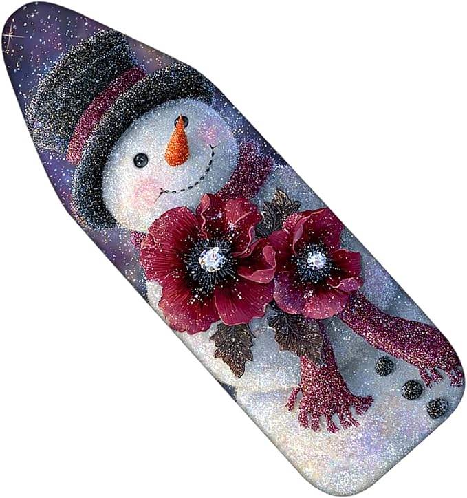 Nuxovilar Ironing Board Cover Winter Snowman by Nuxovilar