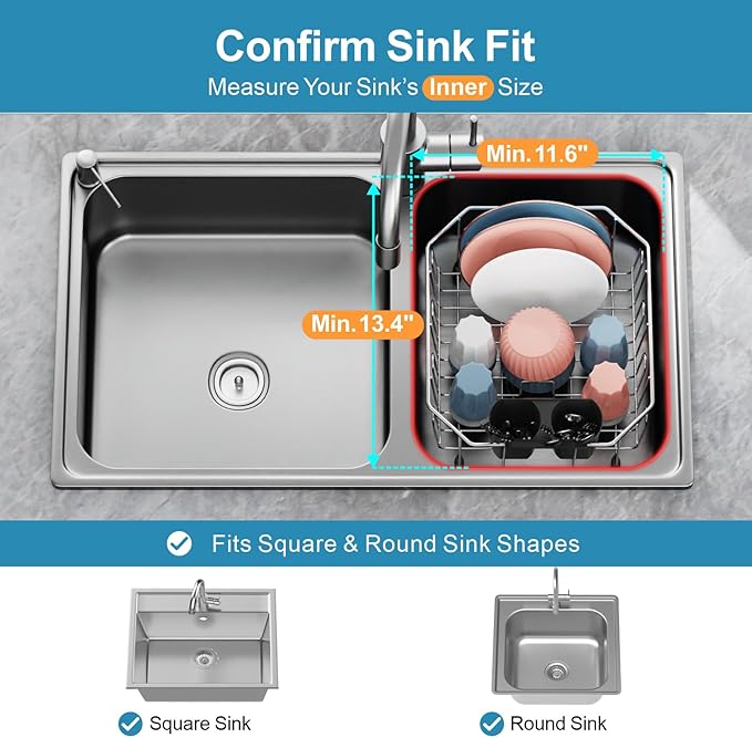 iSPECLE Small in Sink Dish Drying Rack - Image 2