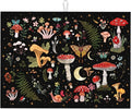 Mushroom Dish Drying Mat for Kitchen Counter 18"x24" Moth Gothic Witchy Dishes by Unknown
