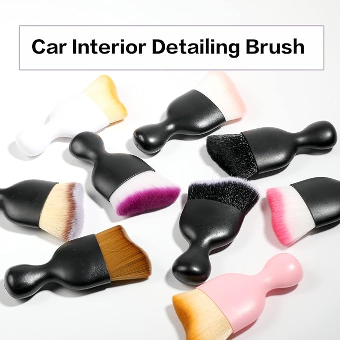 Car Interior Detailing Brush, Soft Bristle Cleaning Brush Car Detailing Brush - Image 5