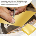 150 Packs Aluminum Metal Crafts DIY Foil 6 Inch x 6 Inch x 0.07 mm Thick - Image 3