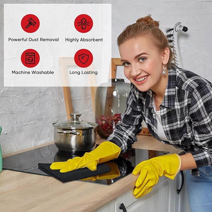 AIDEA Microfiber Cleaning Cloth 150 Pack, Microfiber Towels - Image 5