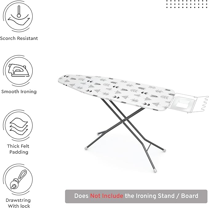 Encasa XO Ironing Board Cover and Pad 49"x18" - Image 3