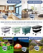 20-30 Lbs Rice Storage Container, Collapsible Food Storage Containers - Image 9