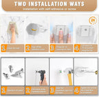 36 Pack Adhesive Hat Hooks for Wall, Super Strong Hat Rack for Baseball Caps - Image 6
