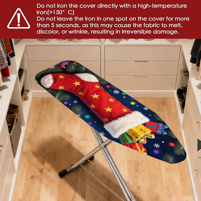 Nuxovilar Ironing Board Covers Winter Stocking Pattern Polyester 15x54 Inches - Image 4