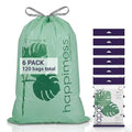 happimess 13.2 Gallon Drawstring Trash Bags, Compostable, Bio-Based by Happimess