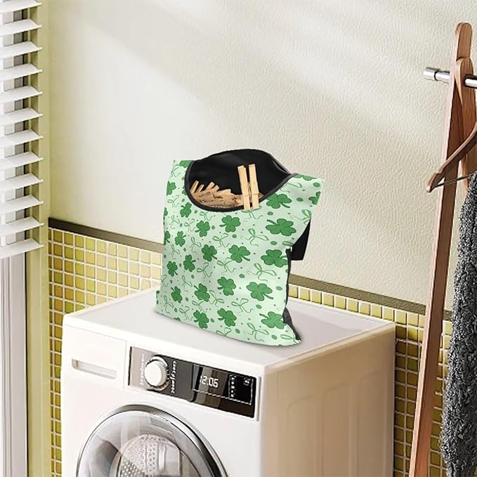 2 Pcs Clothespin Bag, Laundry Hanging Bag Fits Clothes Lines, Pin Bag - Image 3