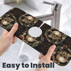 Wiccan Wicca Skull Mushroom Mushrooms Witchcraft Kitchen Sink Splash Guard - Image 6