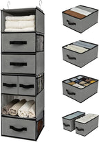 GRANNY SAYS Hanging Closet Organizer 6 Shelves, Closet Organizers and Storage by GRANNYSAYS