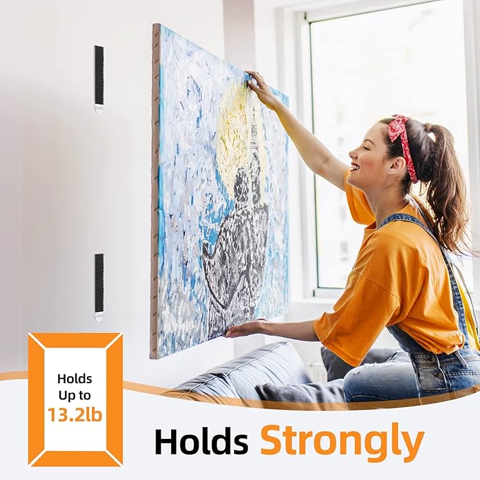 Picture Hanging Strips, Picture Hanger Kit, Removable Damage Free, Picture - Image 8