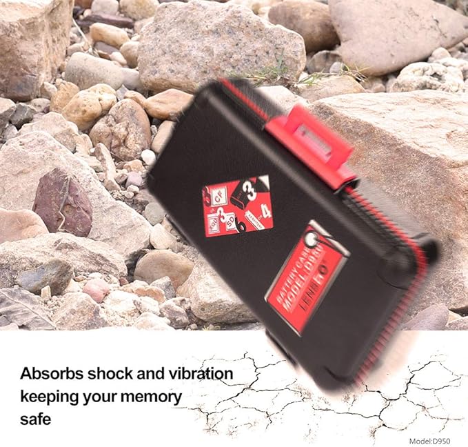 LENSGO Camera Battery Memory Card Case, Memory Card Hard Protector Case - Image 5