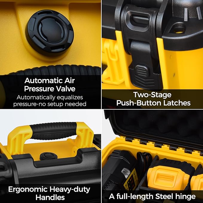 Case for Dewalt Battery, Hard Storage Organizer Box for 12V/20V/60V Battery and - Image 4