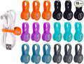 SUNFICON 18 Pack Magnetic Cable Clips Cable Organizers Earbuds Cords Winder by SUNFICON