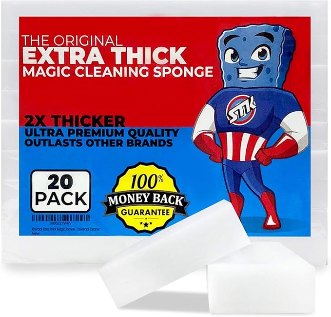 STK 20 Pack Extra Thick Magic Cleaning Pads by STK