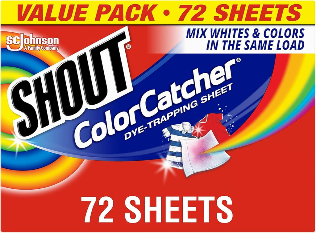 Shout Color Catchers for Laundry, Allow Mixed Washes, Prevents Color Runs and by Shout