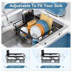 Over the Sink Dish Drying Rack, In Sink Dish Drying Racks, Expandable Dish Rack - Image 3