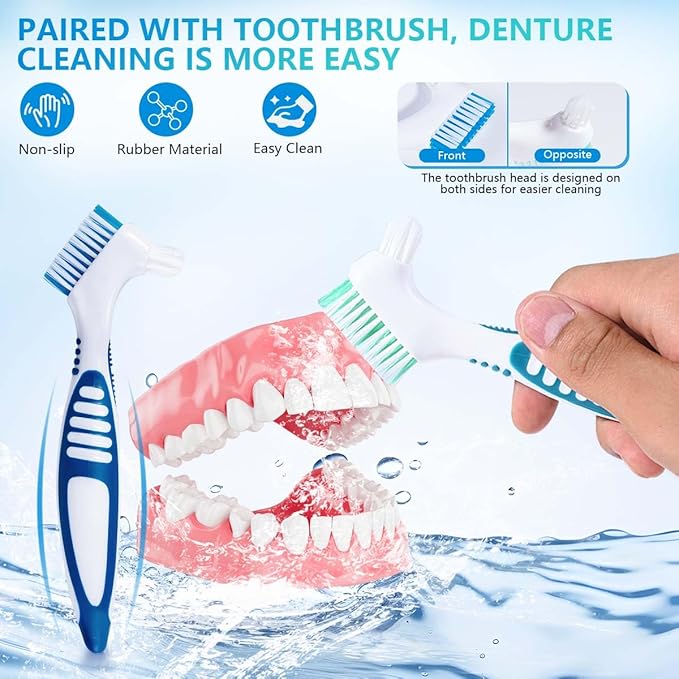 2 Pack Denture Bath Case Cup Box Holder Storage Container - Image 5