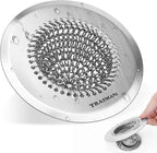 TRAPMATE Shower Drain Hair Catcher, 4.4" Easy Clean Bathtub Drain Hair Catcher by TRAPMATE