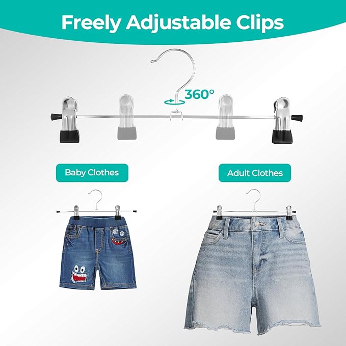 GoodtoU Pants Hangers with Clips - Image 5