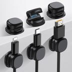 AhaStyle Spring Cable Organizer 6 Pack Cord Cable Holders Clips Strong Adhesive by AHASTYLE