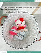 FANKANG Storage Basket, Nursery Hamper Canvas Laundry Basket Foldable - Image 4