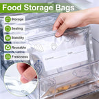 30Pcs Reusable Aluminum Foil Sealable Storage Bags, 2025 New Vacuum Zipper - Image 7
