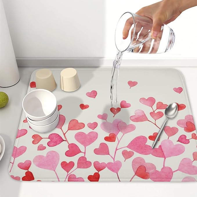 Valentine's Day Dish Drying Mat - Image 6
