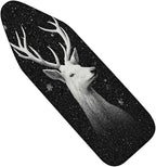 Nuxovilar Ironing Board Covers Winter Deer Sketch Pattern Polyester 15x54 Inches by Nuxovilar