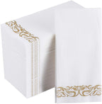 FOCUSLINE 200 Linen Feel Disposable Bathroom Napkins, Soft and Absorbent Paper by FOCUSLINE