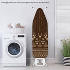 Grey Flower Print Ironing Board Cover and Pad Full Size Iron Board Cover Home - Image 3
