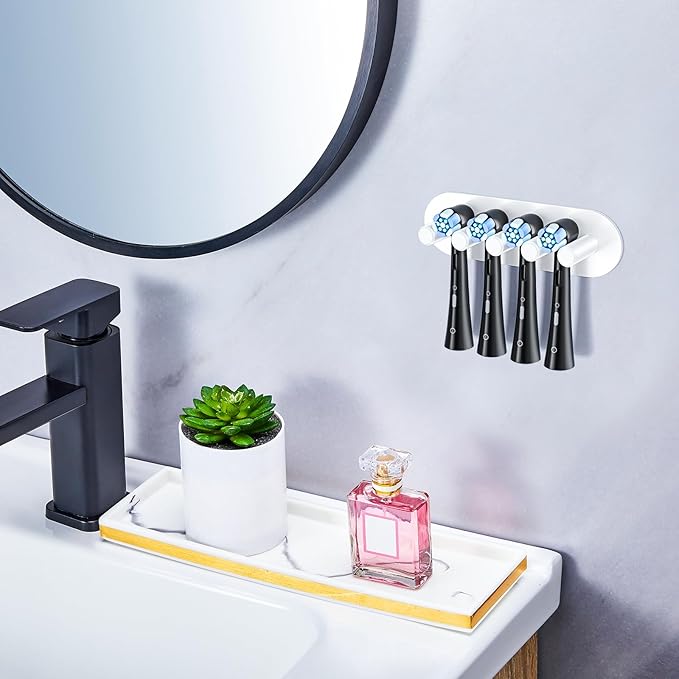 Electric Toothbrush Head Holder, Toothbrush Holders Wall Mounted, Adhesive - Image 2