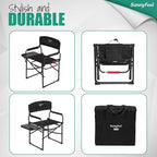 SUNNYFEEL Camping Directors Chair, Heavy Duty,Oversized Portable Folding Chair with Side Table, Pocket for Beach, Fishing,Trip,Picnic,Lawn,Concert Outdoor Foldable Camp Chairs - Image 7