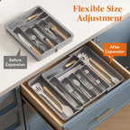 Lifewit Utensil Organizer for Kitchen Drawer, Expandable Cooking Silverware Tray - Image 7