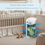 Diaper Pail, Baby Diaper Trash Can - Image 3