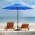 JEAREY 7.5FT Patio Umbrella Outdoor Market Umbrella with 6 Sturdy Ribs, Push Button Tilt/Crank Table Umbrella for Garden, Deck, Backyard and Pool, Royal Blue - Image 8