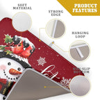 Christmas Dish Drying Mat for Kitchen Counter Snowman Let It Snow Microfiber - Image 4