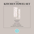 Martha Stewart Woodland Harvest Jacquard Mushrooms Kitchen Towel 2-Pack Set - Image 4