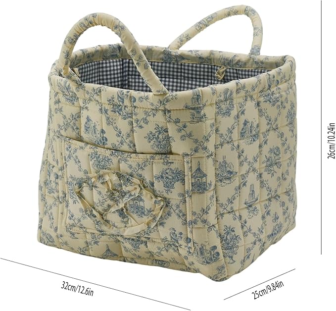 Quilted Fabric Storage Basket - Image 4