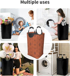 Western Boho Brown Foldable Collapsible Laundry Basket - Image 6