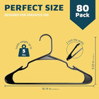 Lifemaster Plastic Clothes Hanger Set - Image 2