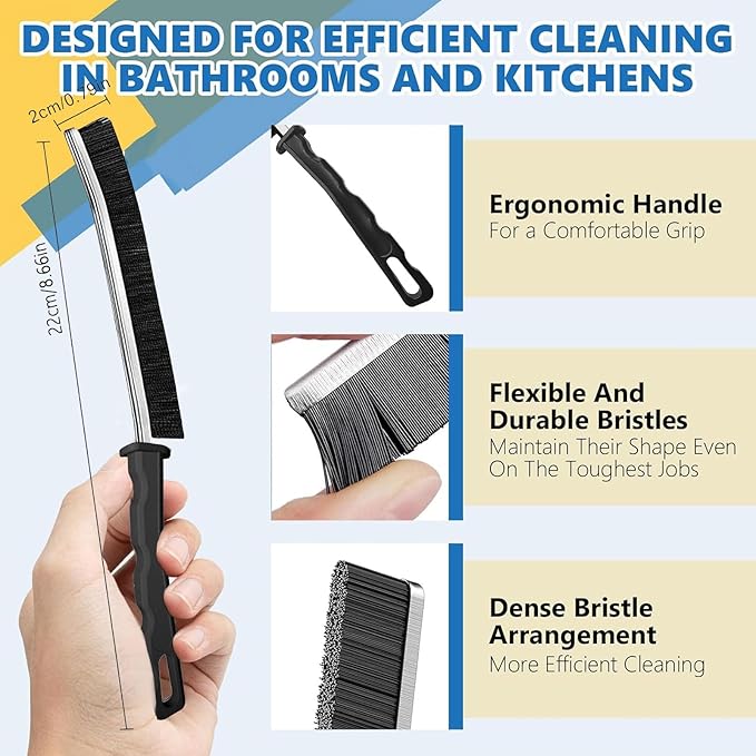 Hard Bristle Crevice Cleaning Brush-Thin Gap Cleaning Brush, Small Cleaning - Image 4