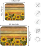 Super Absorbent Dish Drying Mat, Microfiber Fast-Drying Dish Mat, Kitchen Dish - Image 3