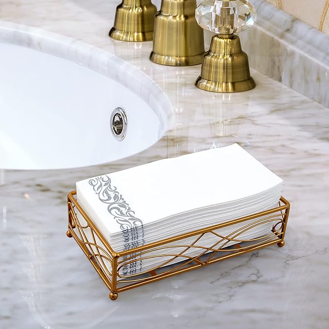 200 Pack Guest Towels Disposable Bathroom, Soft and Linen Feel Disposable Hand - Image 5
