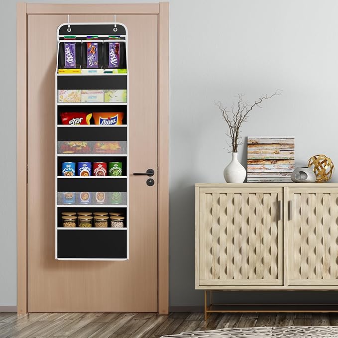 Univivi 5-Shelf Fabric Door Storage Over Door Hanging Organizer - Image 6