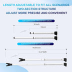 2025 Upgraded 2-in-1 Door Security Bar, Door Stoppers, Adjustable Heavy Duty - Image 3